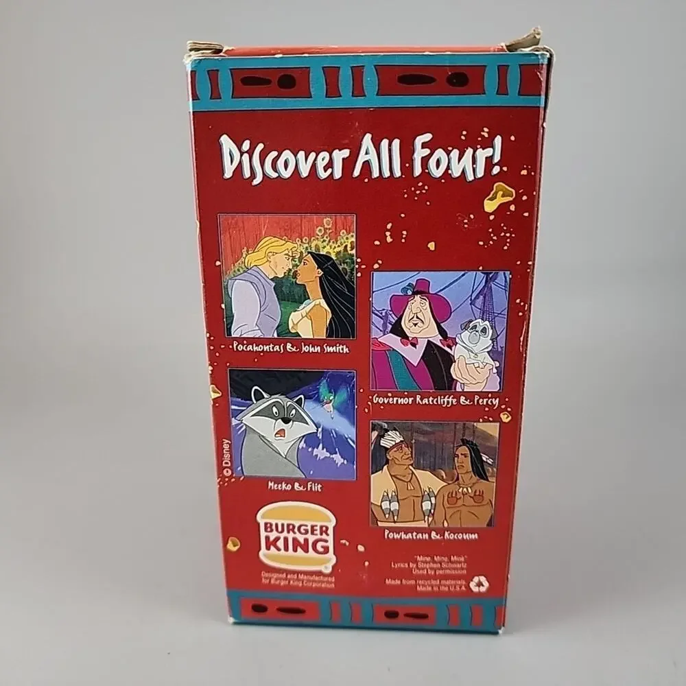 Burger King Walt Disney Collector Cup - Pocahontas Governor Ratcliffe & Percy